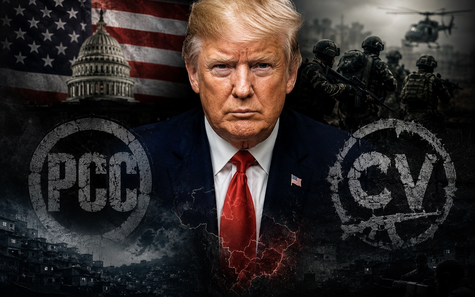 Trump classifica PCC e CV como terroristas e ameaça usar força militar no Brasil; governo Lula repudia e fala em "coação antidemocrática"