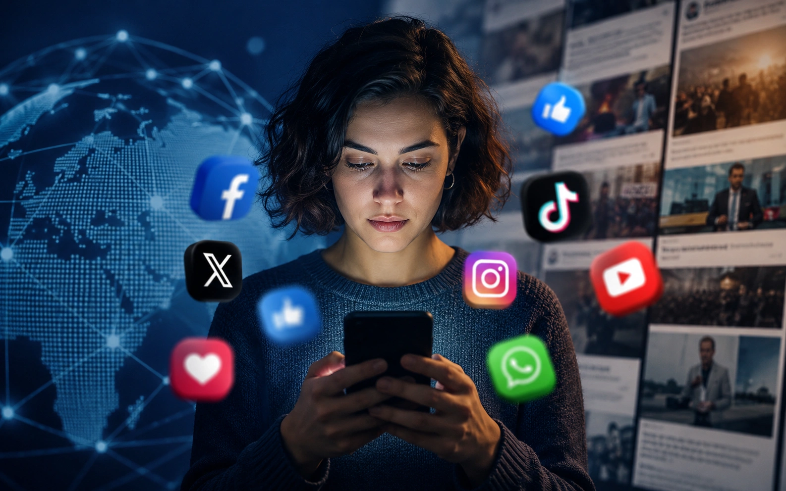 Redes sociais superam mídia tradicional no acesso global a notícias, aponta Instituto Reuters