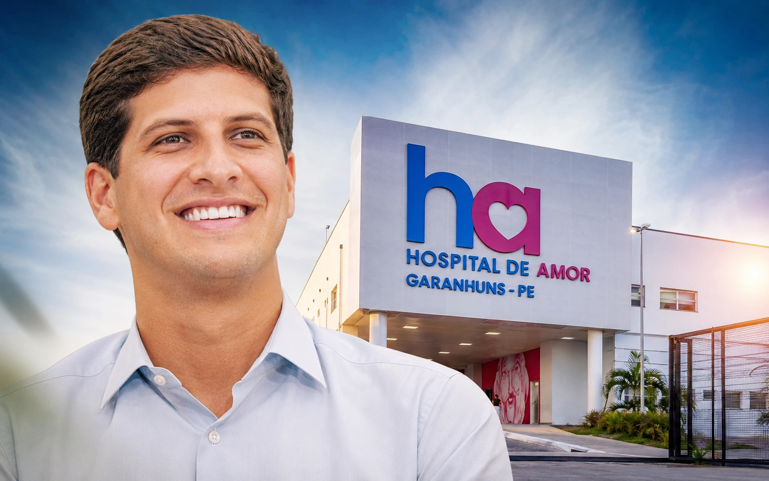 Sem Lula, João Campos participa da inauguração do Hospital de Amor em Garanhuns