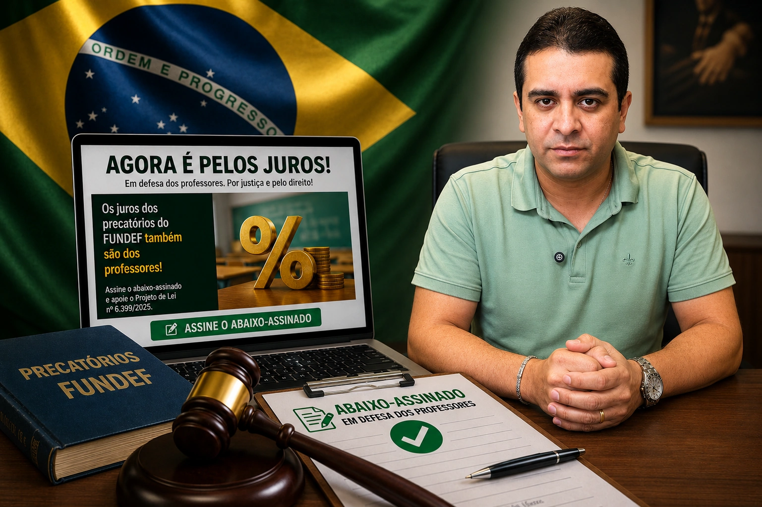 Professores são convocados a aderir a movimento nacional por inclusão dos juros dos precatórios do Fundef