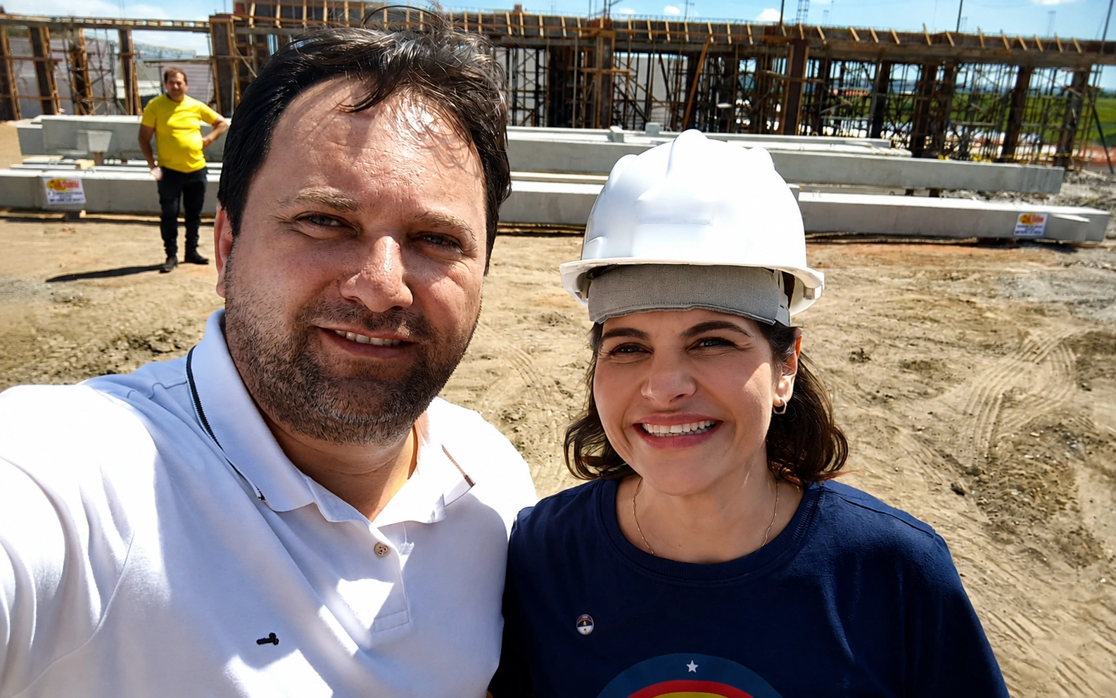 Raquel Lyra vistoria obras do novo IML de Garanhuns e Claudeilson Oliveira destaca importância histórica do projeto