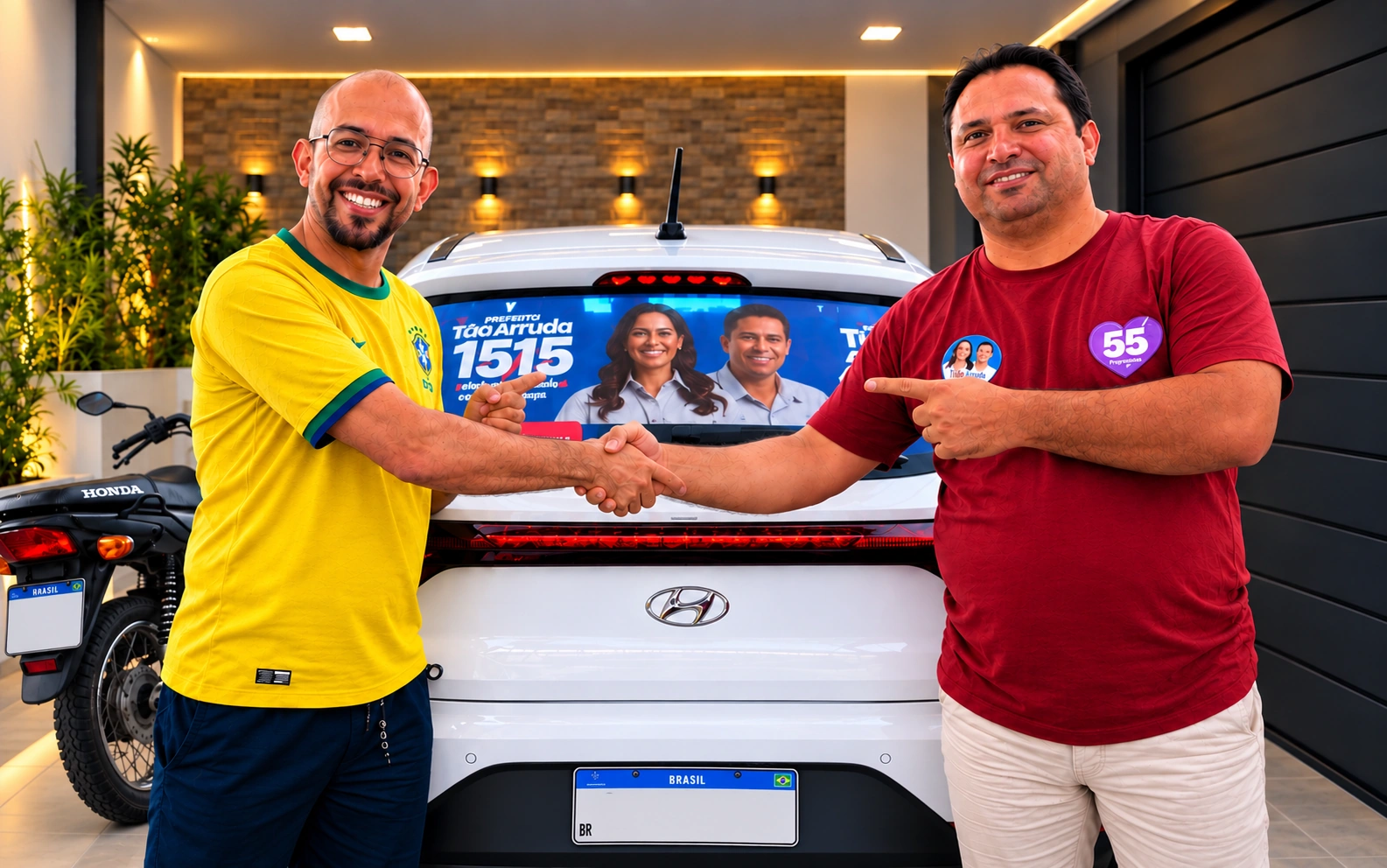Claudeilson Oliveira fecha parceria com Emerson da Lan House para campanha de Iza e Túlio Arruda